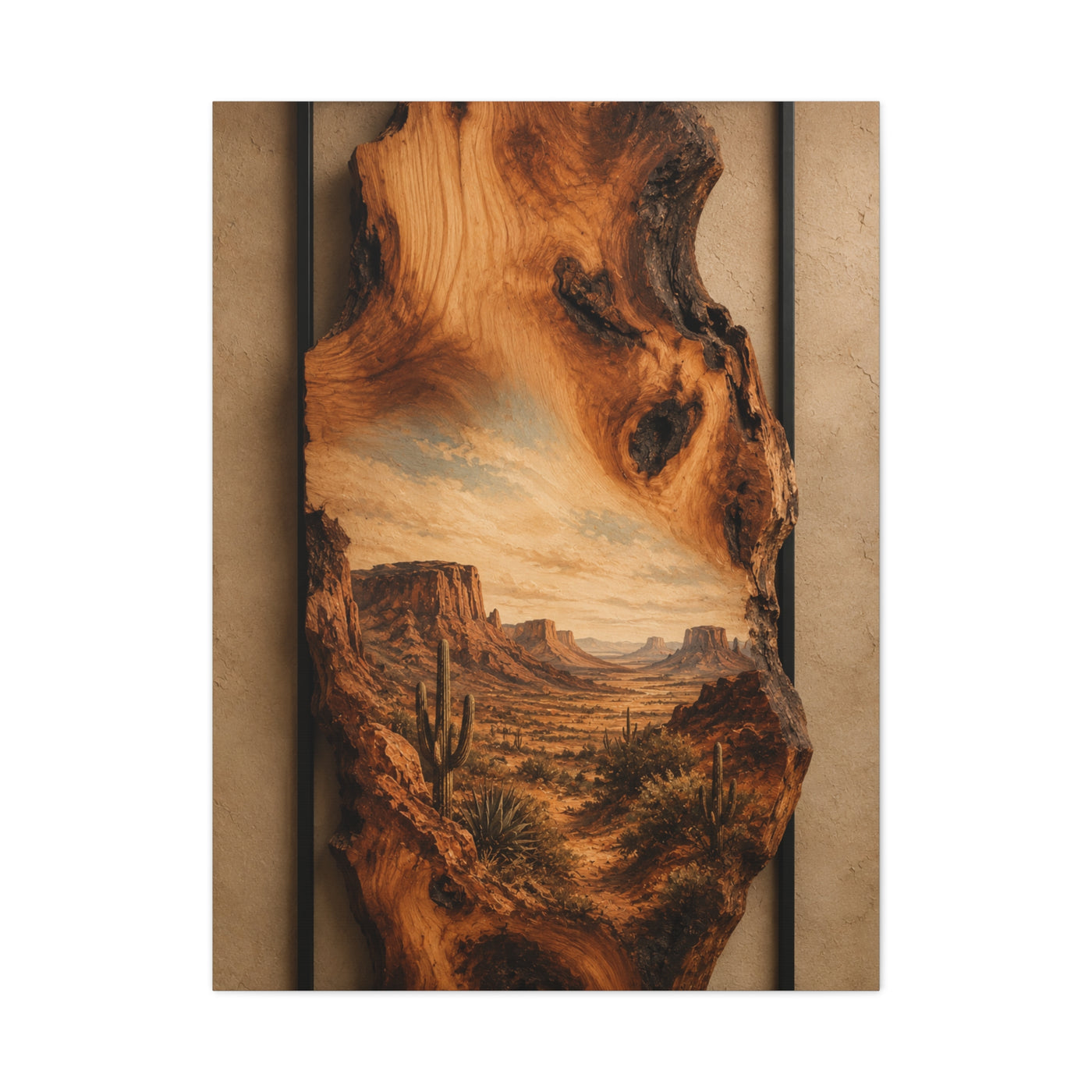 Live Edge Desert Mesa Southwest Wall Art & Canvas Print