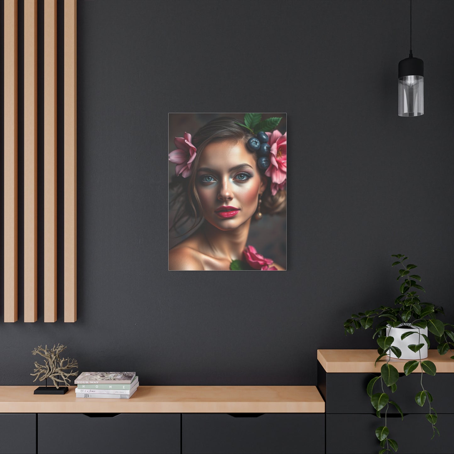 Supreme Blush and Blueberry Art Beautiful Collection Wall Art & Canvas Print