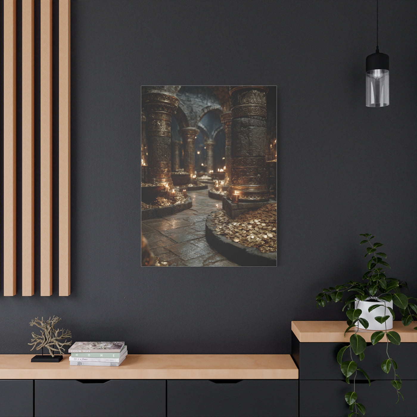 Hidden Treasury Gold Chamber Wall Art & Canvas Print