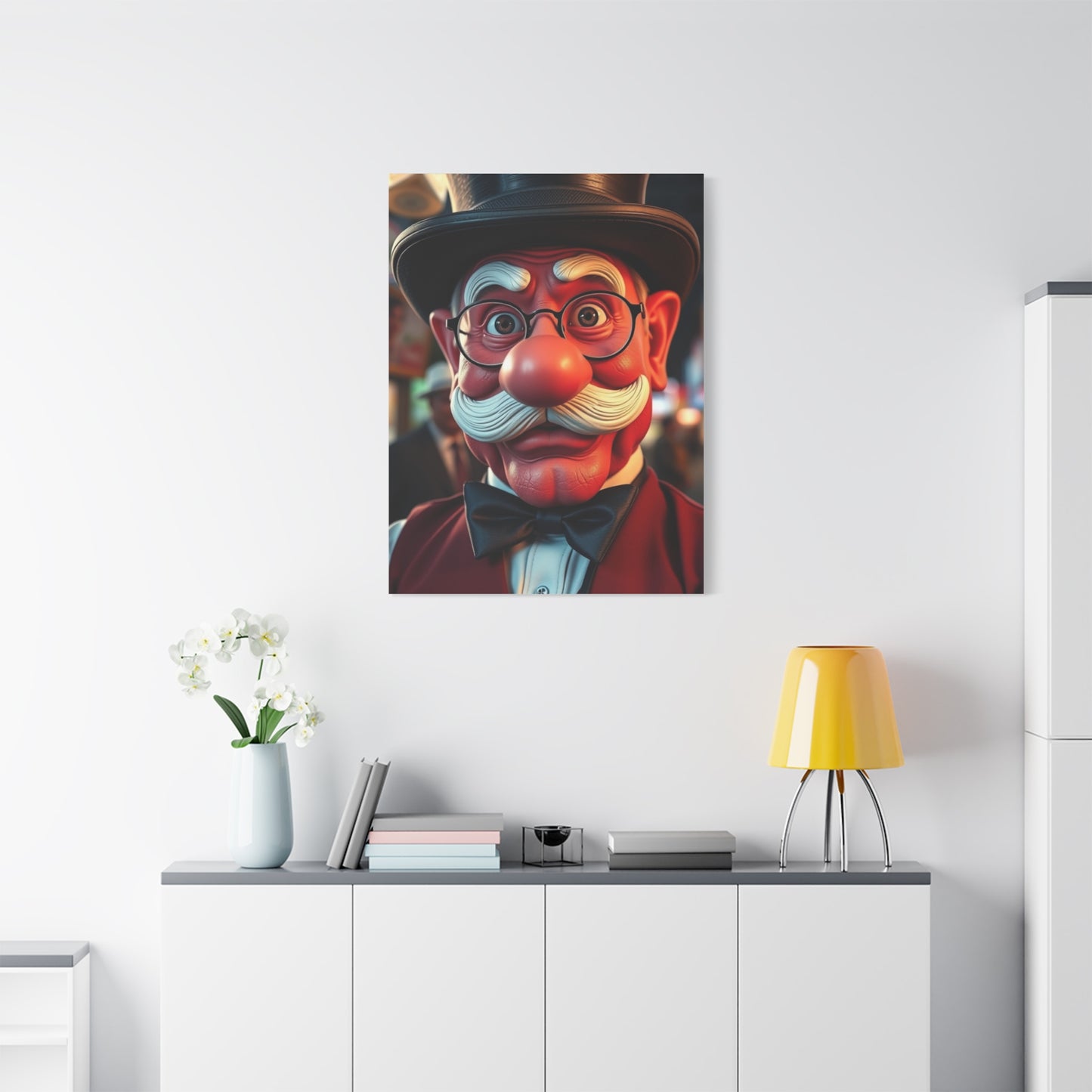 Rich Uncle Pennybags Art Luxury Canvas Wall Art & Canvas Print