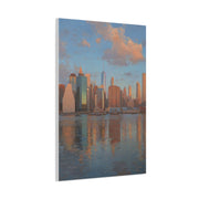 New York Skyline Morning Reflection Wall Art & Canvas Print