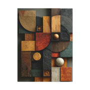 Sculptural Geometric Panel Abstract Wall Art & Canvas Print