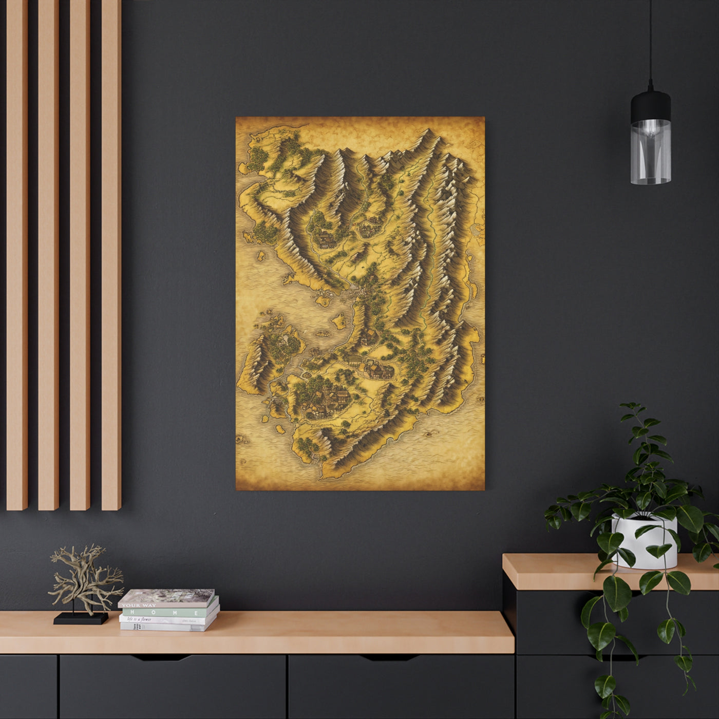 Ancient Realm Map Wall Art & Canvas Prints
