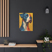 Boxer Abstract Color Portrait Wall Art & Canvas Print