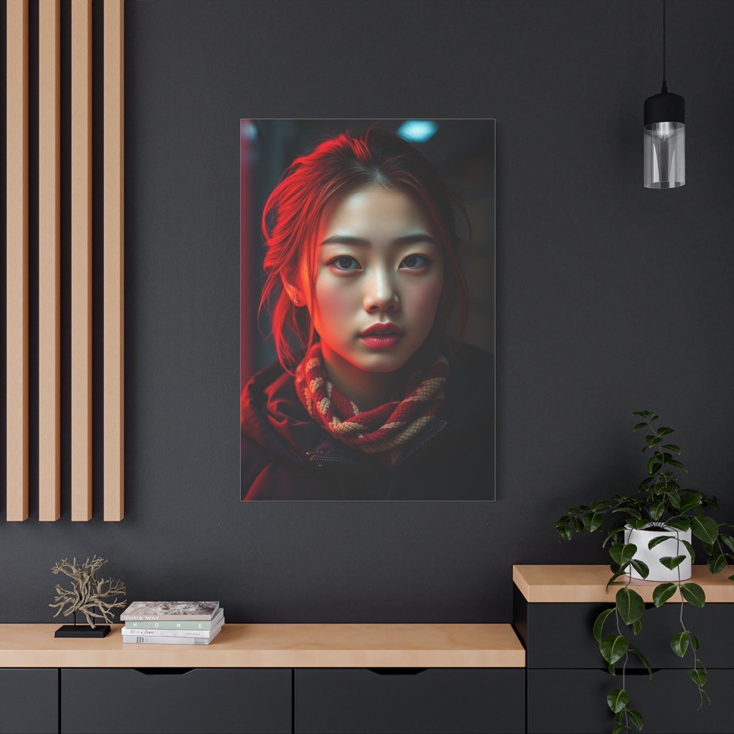 Carmine Elegance Piece Wall Art & Canvas Print