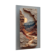 Sculptural Desert Window Relief Wall Art & Canvas Print
