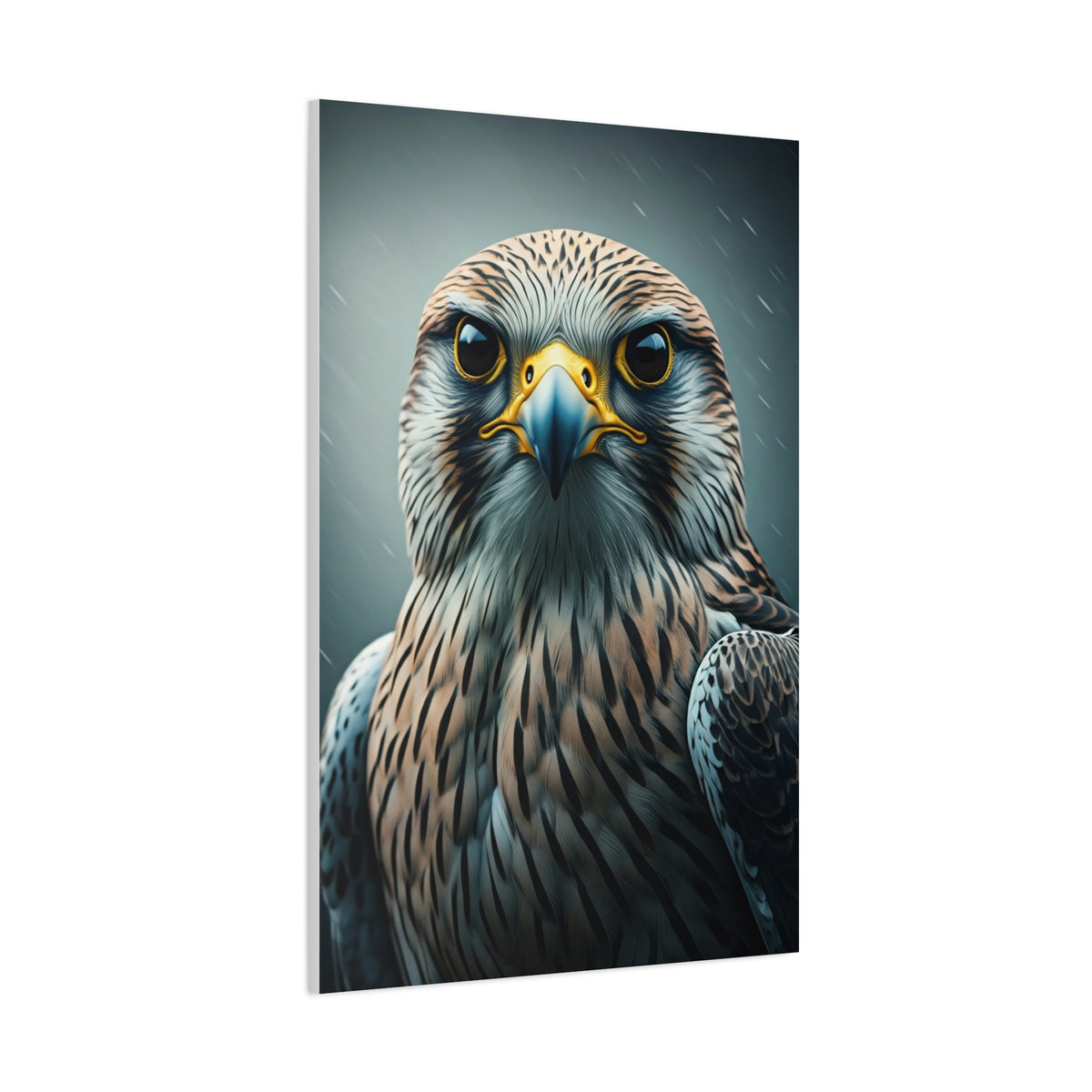 Intense Gaze Hawk Portrait Wall Art & Canvas Prints