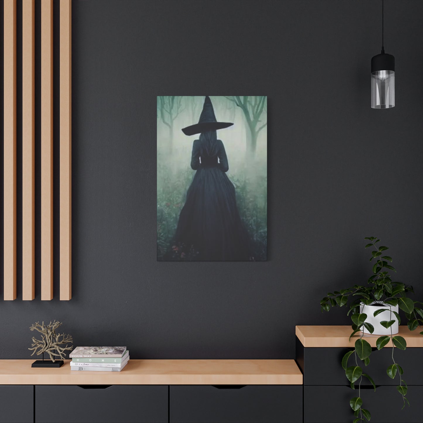 Halloween Witch Painting Wall Art & Canvas Prints