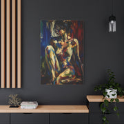 Expressionist Nude Color Field Wall Art & Canvas Print