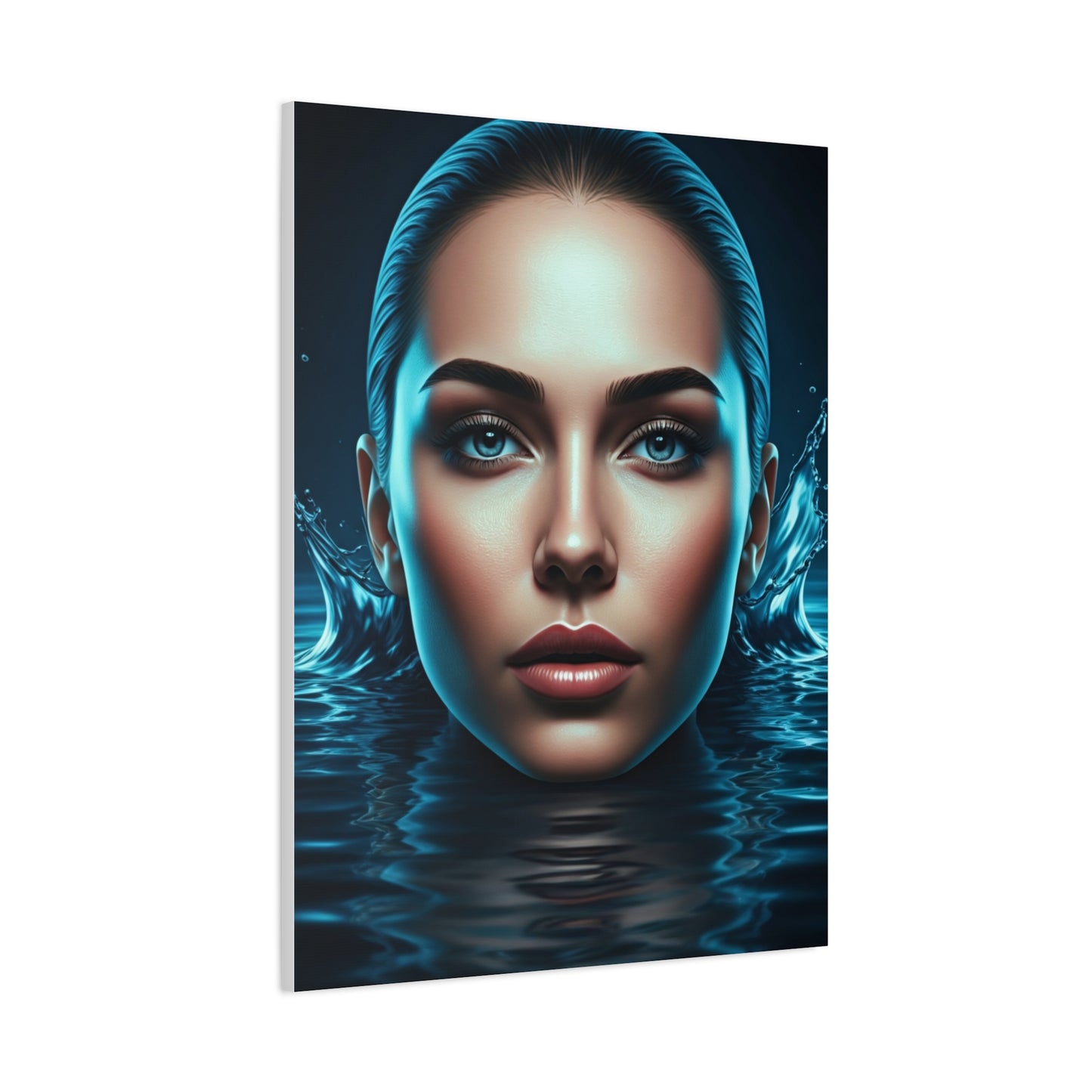 Emerging Blue Reflection Portrait Wall Art & Canvas Prints