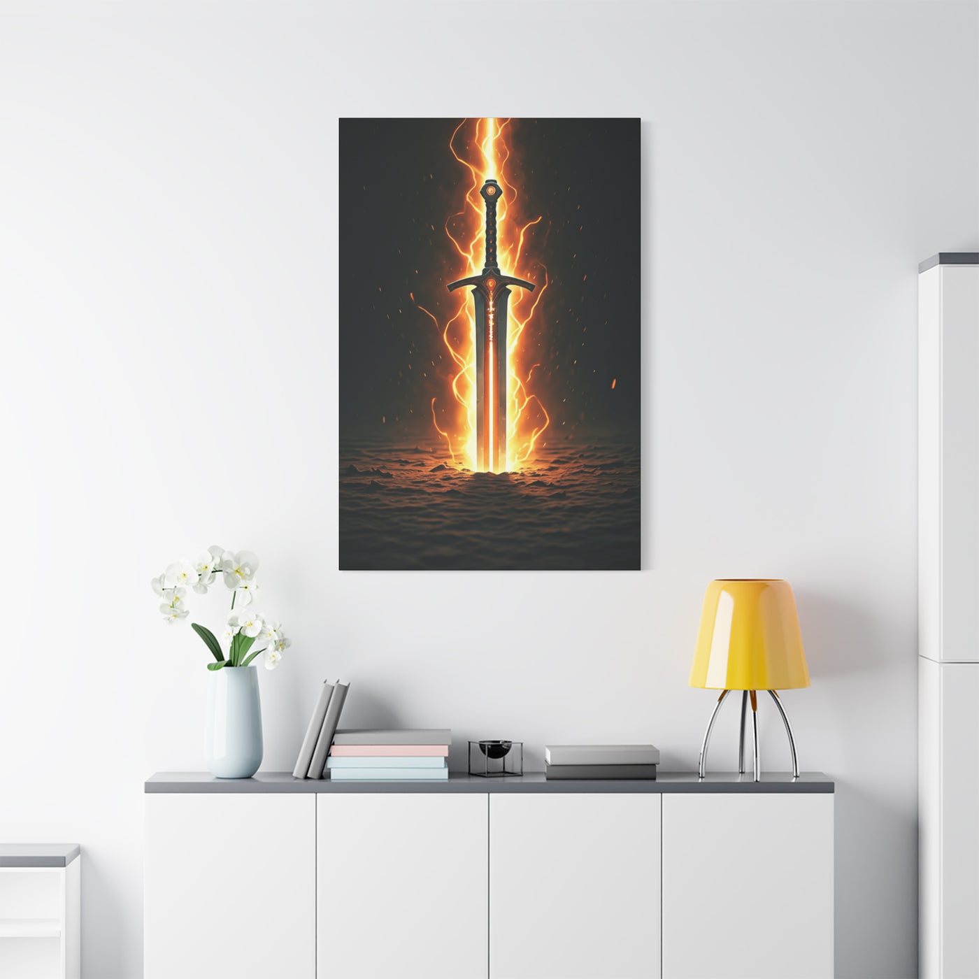 Blade of Eternal Flame Wall Art & Canvas Print