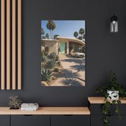 Palm Springs Modern Villa Exterior Wall Art & Canvas Print