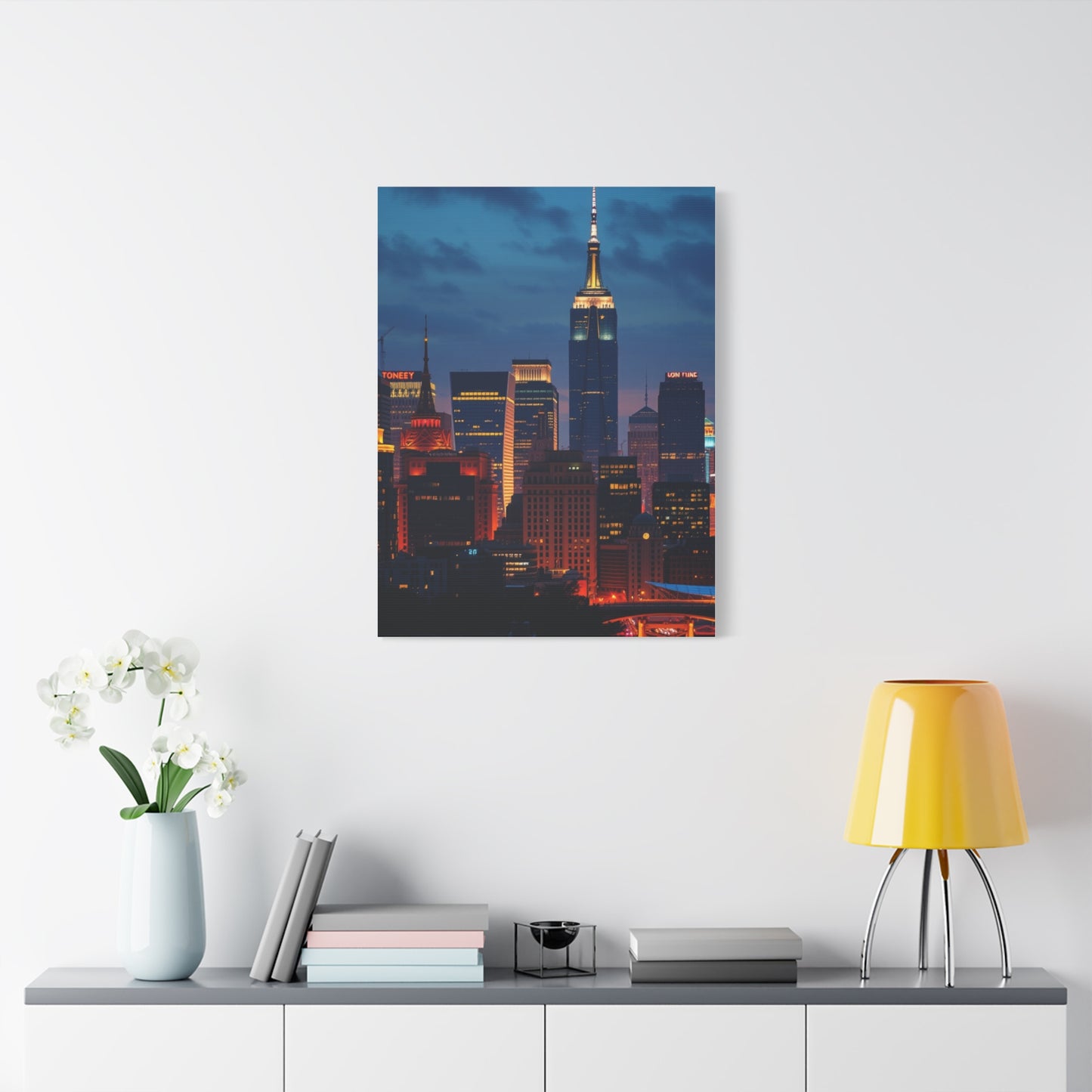 Vision City Skylines Art Art Wall Art & Canvas Print