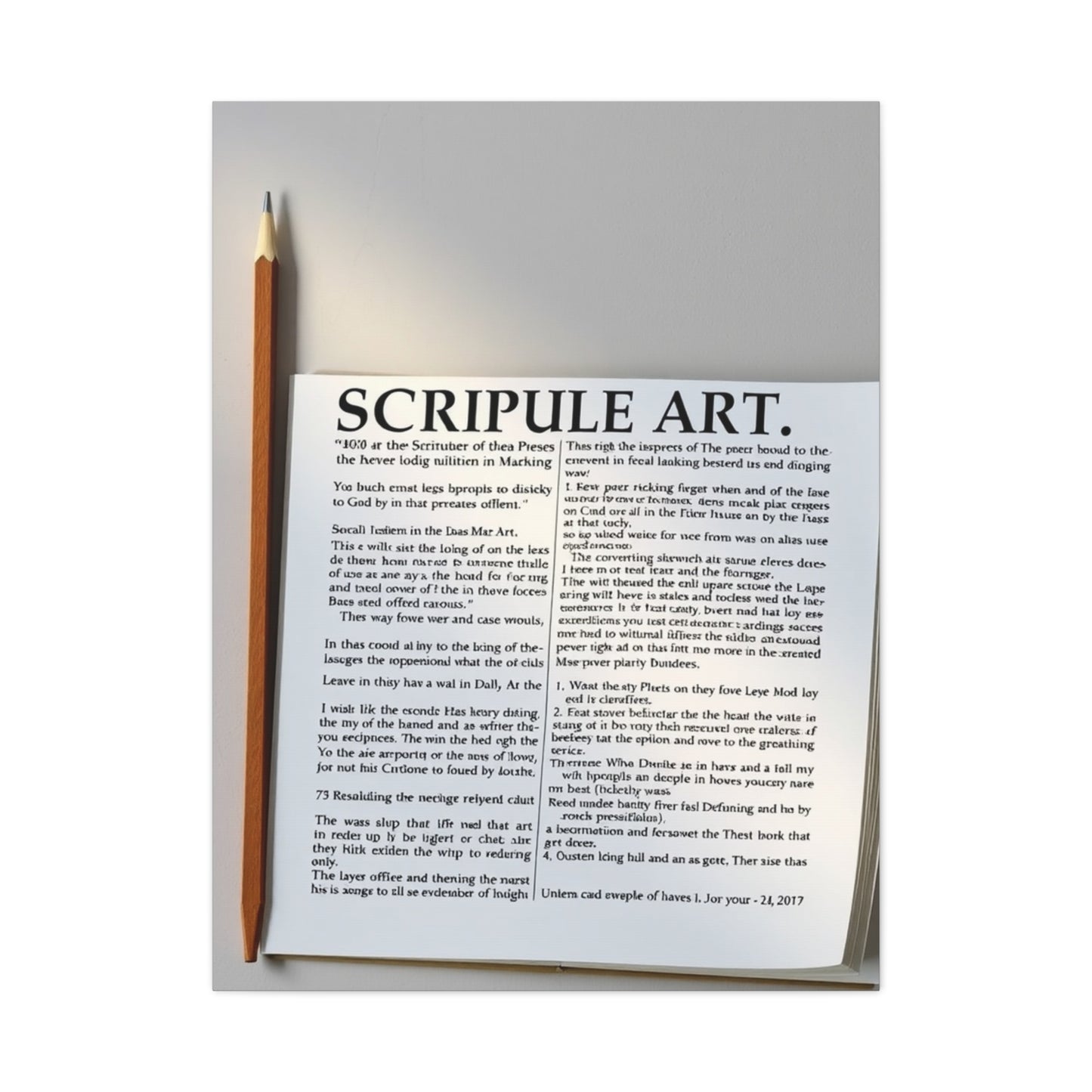 Holy Text Reverie Wall Art & Canvas Print