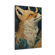 Celestial Fox Constellation Portrait Wall Art & Canvas Print