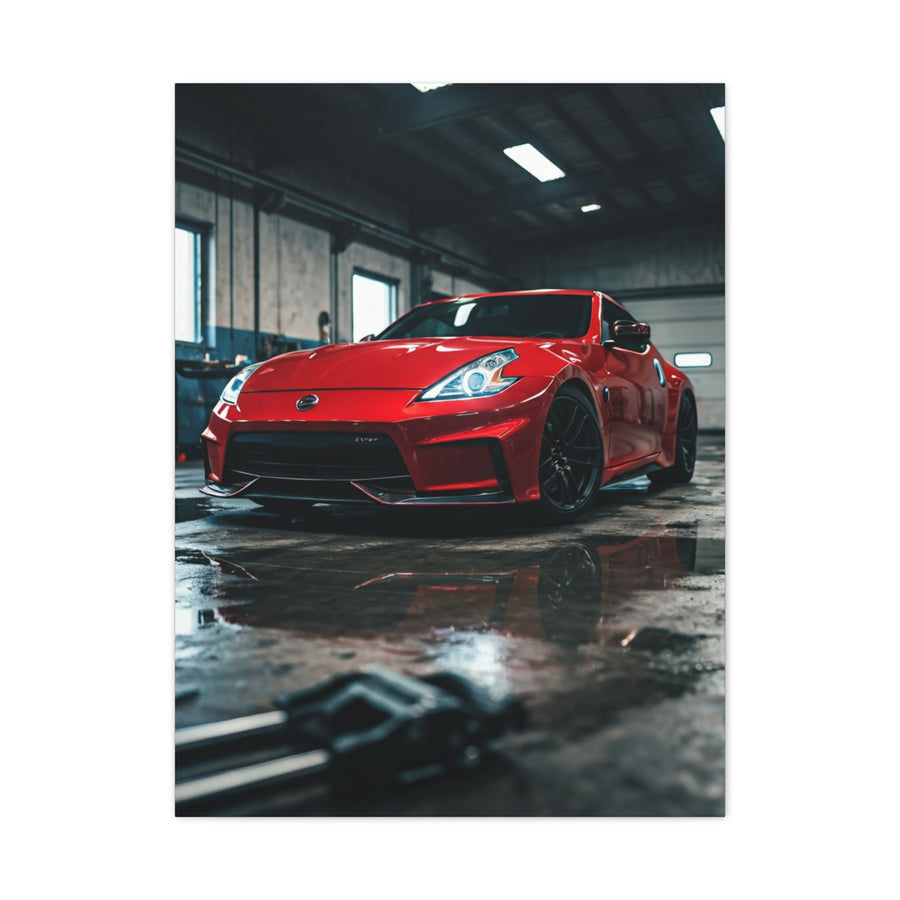 Nissan 370Z Underground Mechanic Garage Wall Art & Canvas Prints