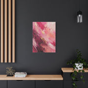 Pink Abstract Expressionist Brushstroke Wall Art & Canvas Print