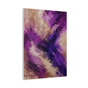 Purple Abstract Expressionist Texture Wall Art & Canvas Print