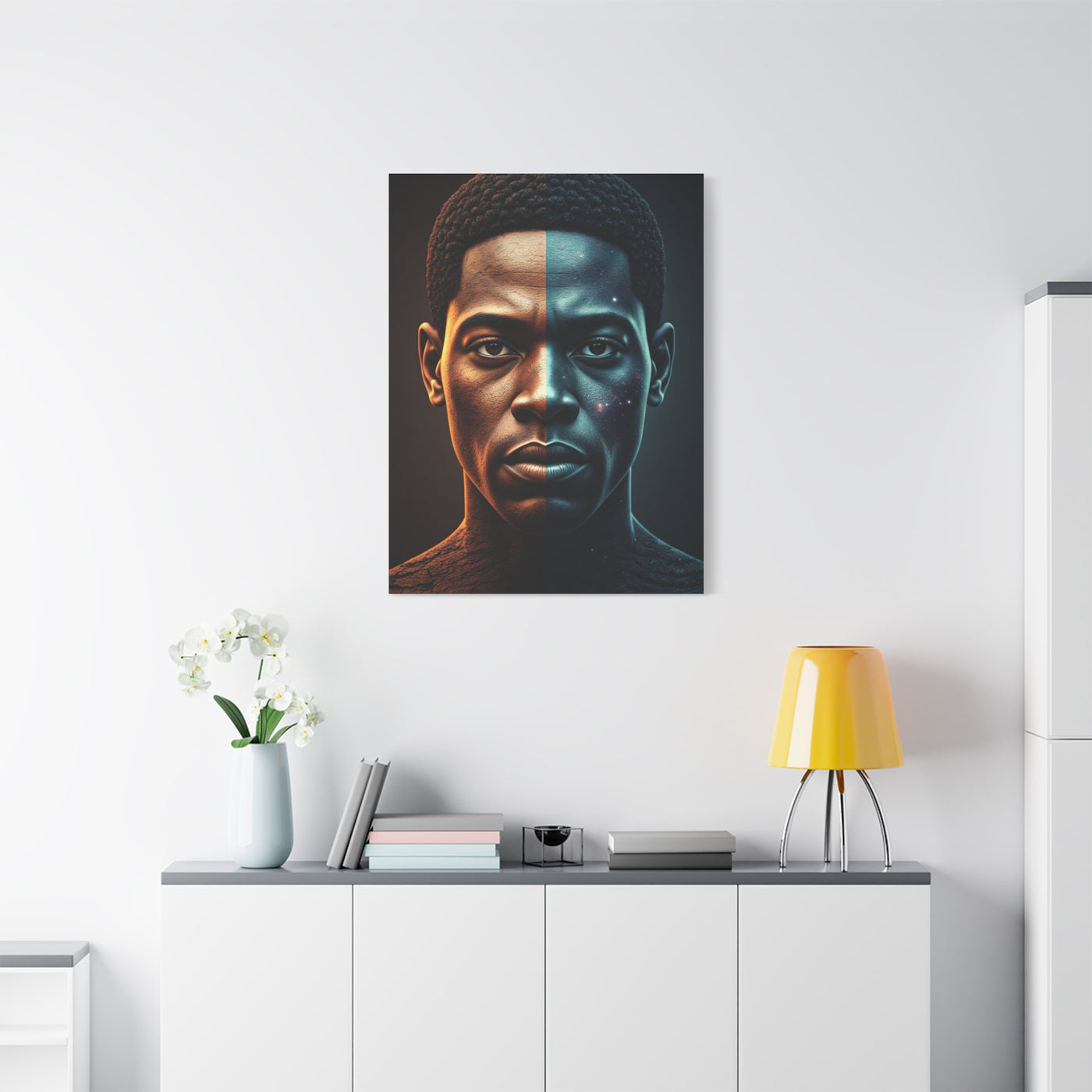 Dual Eclipse Identity Abstract Wall Art & Canvas Prints