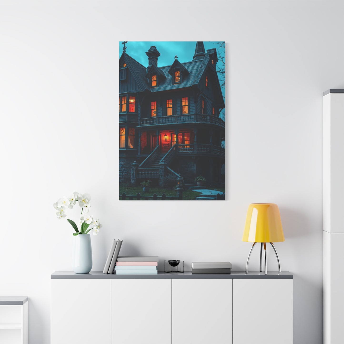 Haunted House Art Supreme Canvas Wall Art & Canvas Print