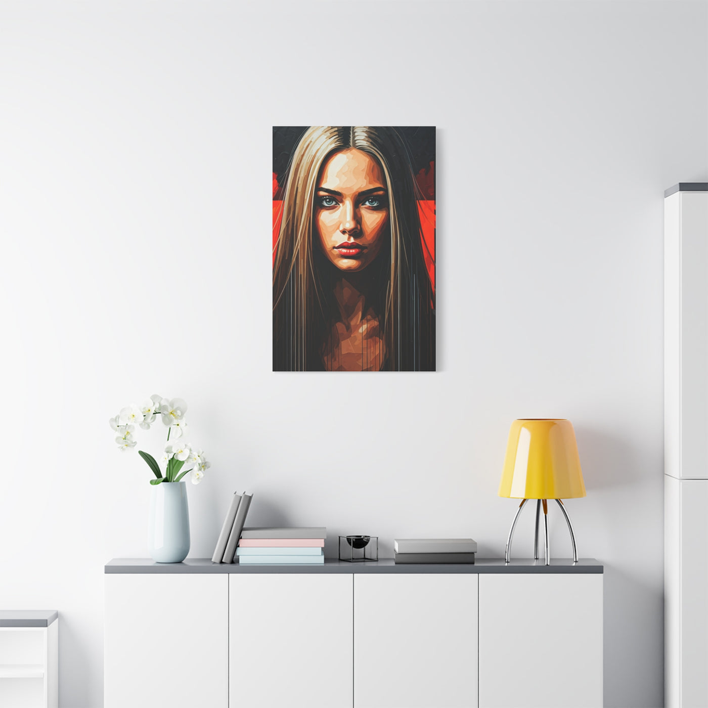 Intense Gaze Modern Portrait Wall Art & Canvas Print