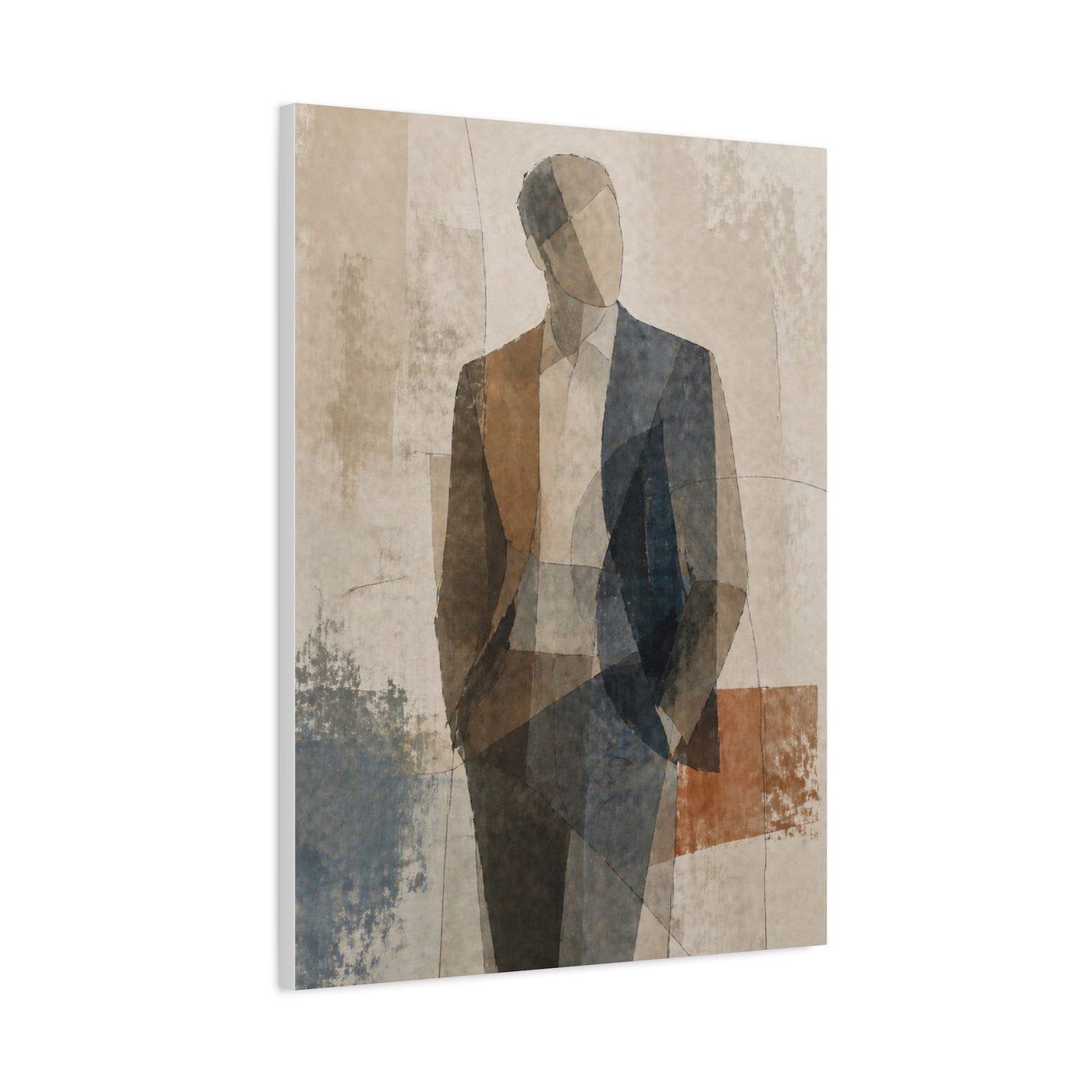 Executive Portrait Abstraction Wall Art & Canvas Print