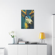 Modern Expressionist Deer Portrait Wall Art & Canvas Print