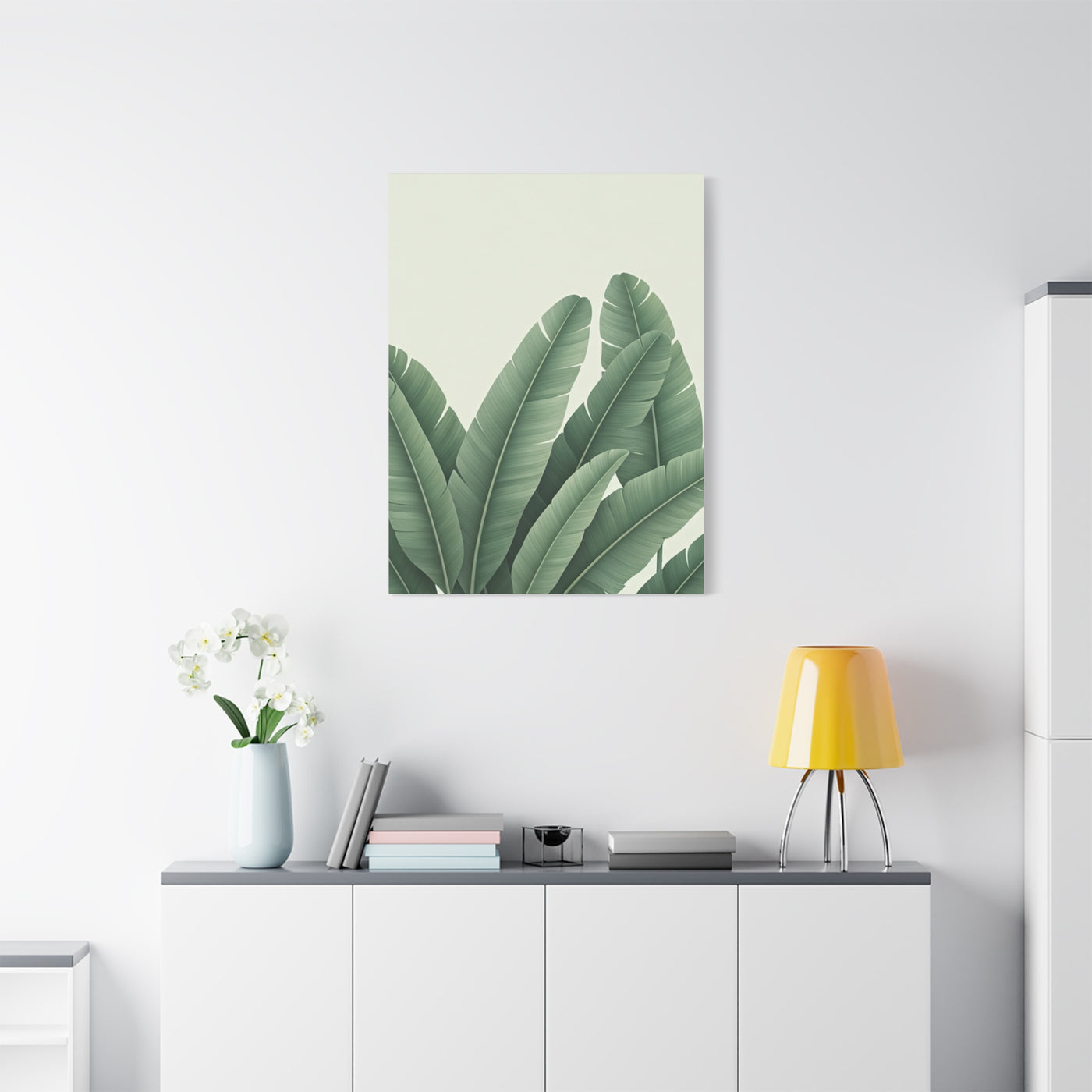 Tropical Banana Leaves Minimal Botanical Wall Art & Canvas Prints