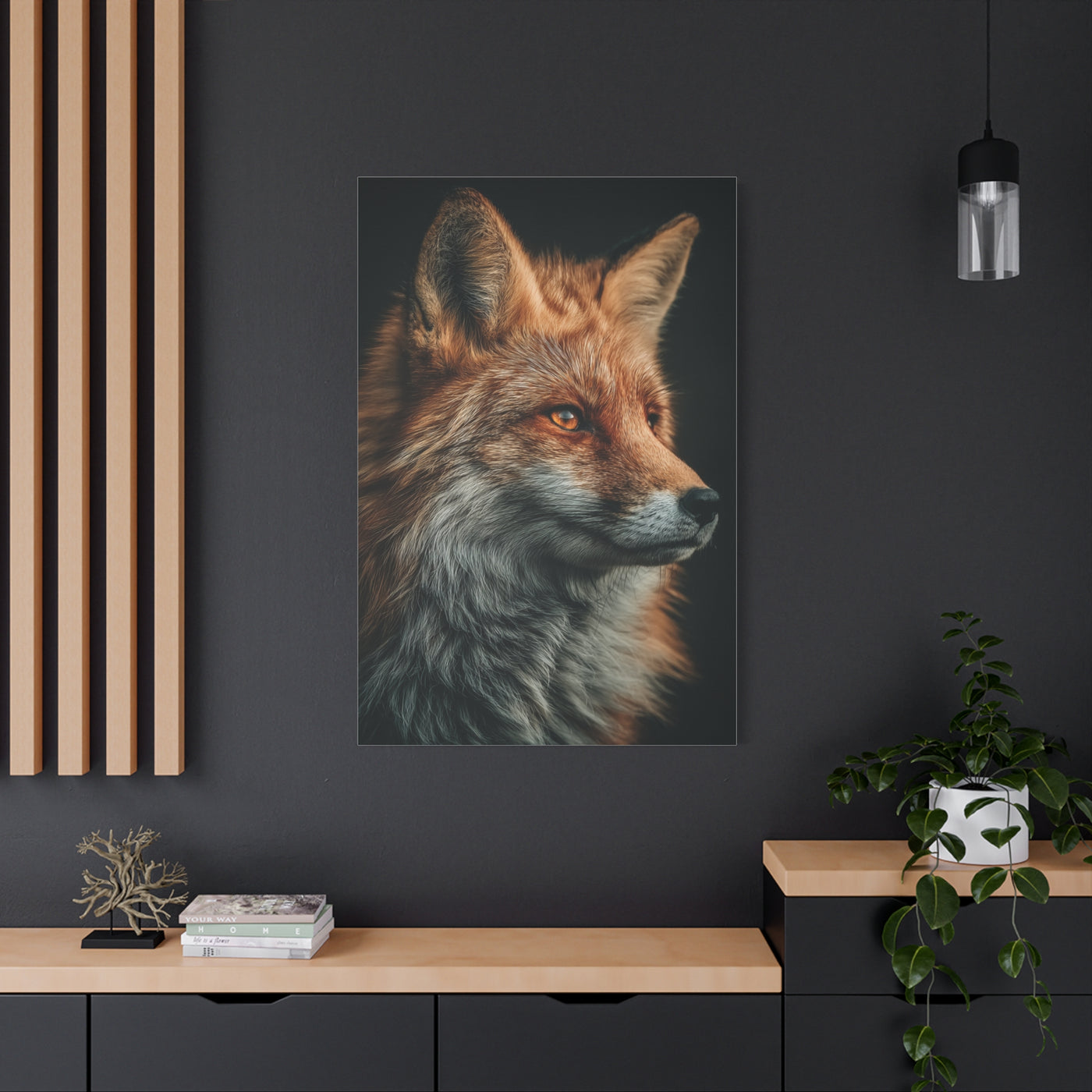 Majestic Red Fox Portrait Wall Art & Canvas Print