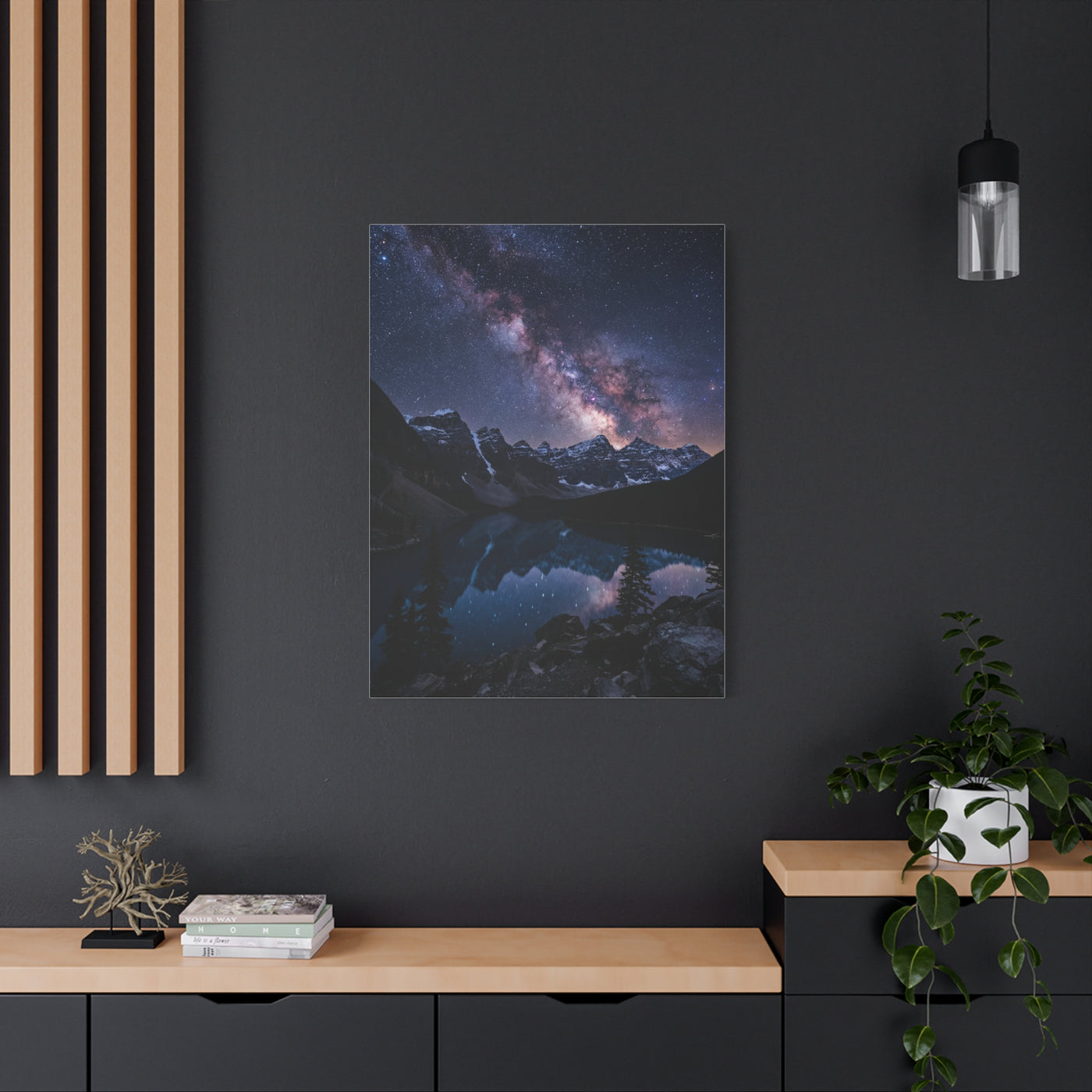 Milky Way Alpine Lake Wall Art & Canvas Print