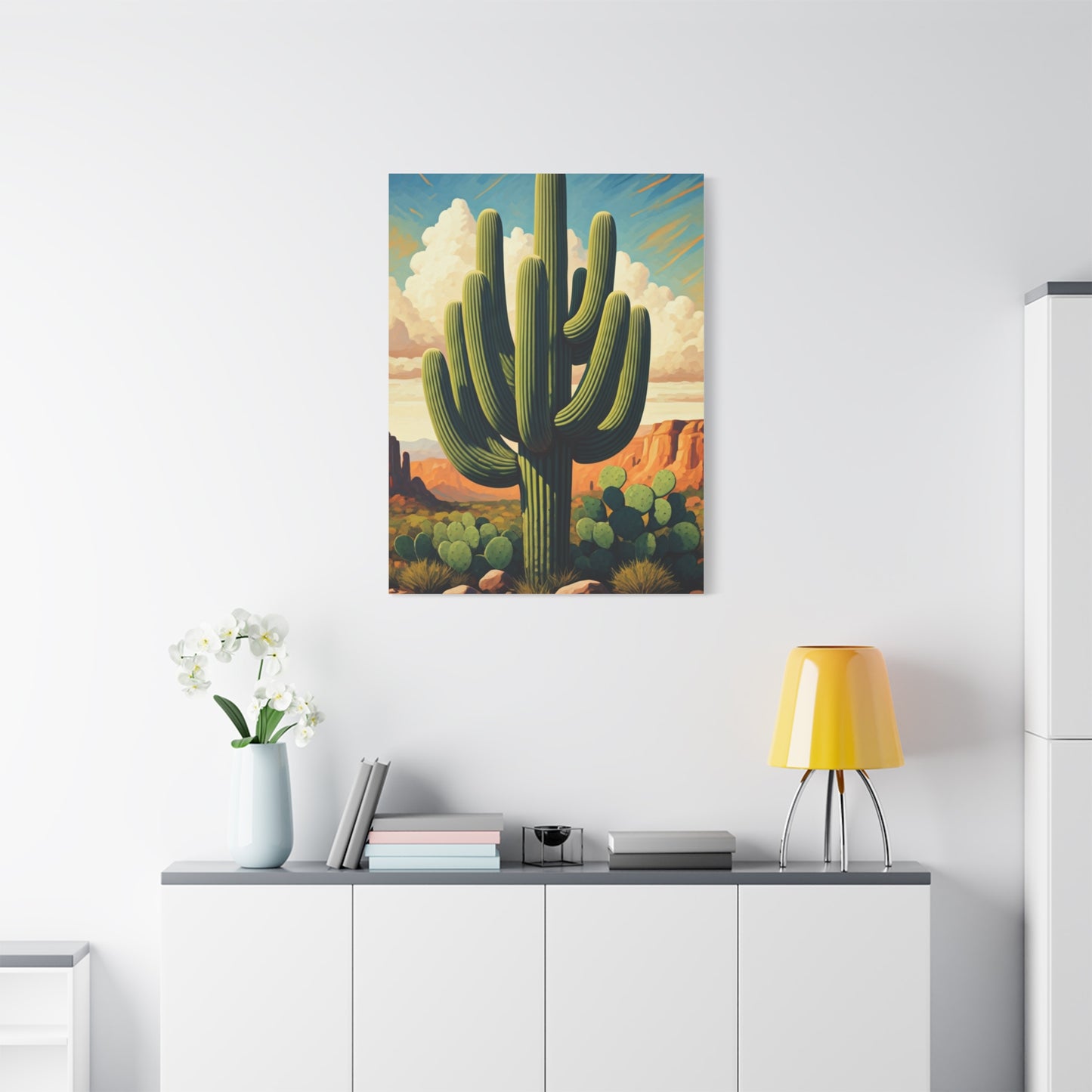 Desert Canyon Saguaro Landscape Wall Art & Canvas Prints
