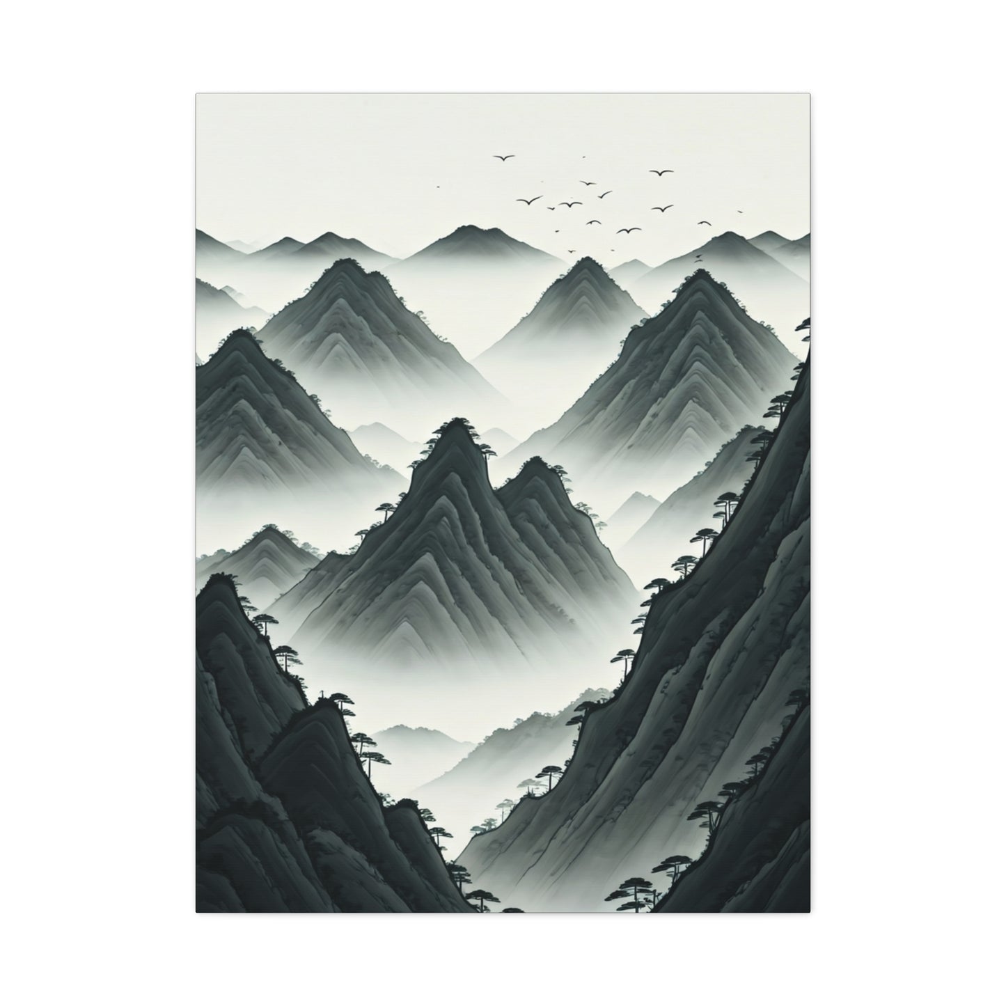 Whispering Peaks Mist Wall Art & Canvas Prints