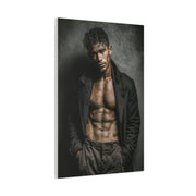 Muscular Male Editorial Portrait Wall Art & Canvas Print