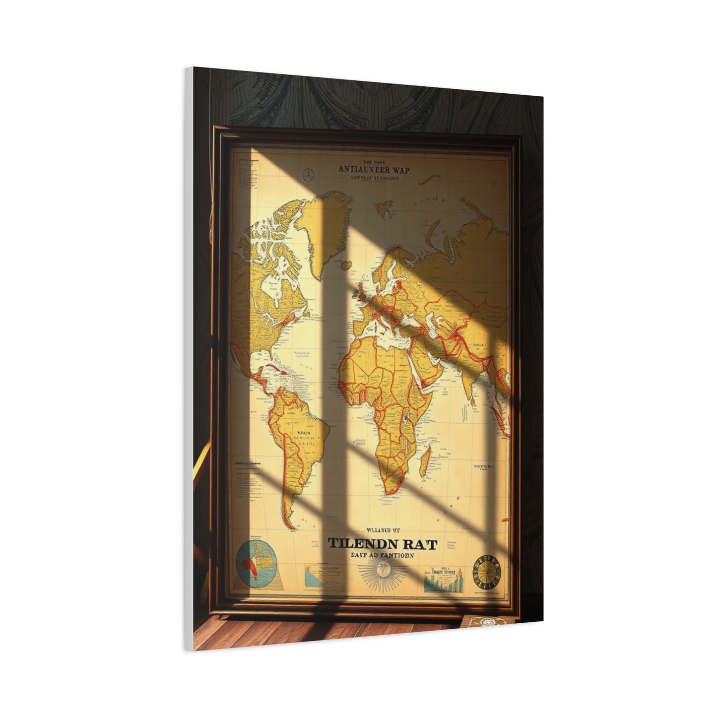 Elite Antique Maps Art Vision Wall Art & Canvas Print