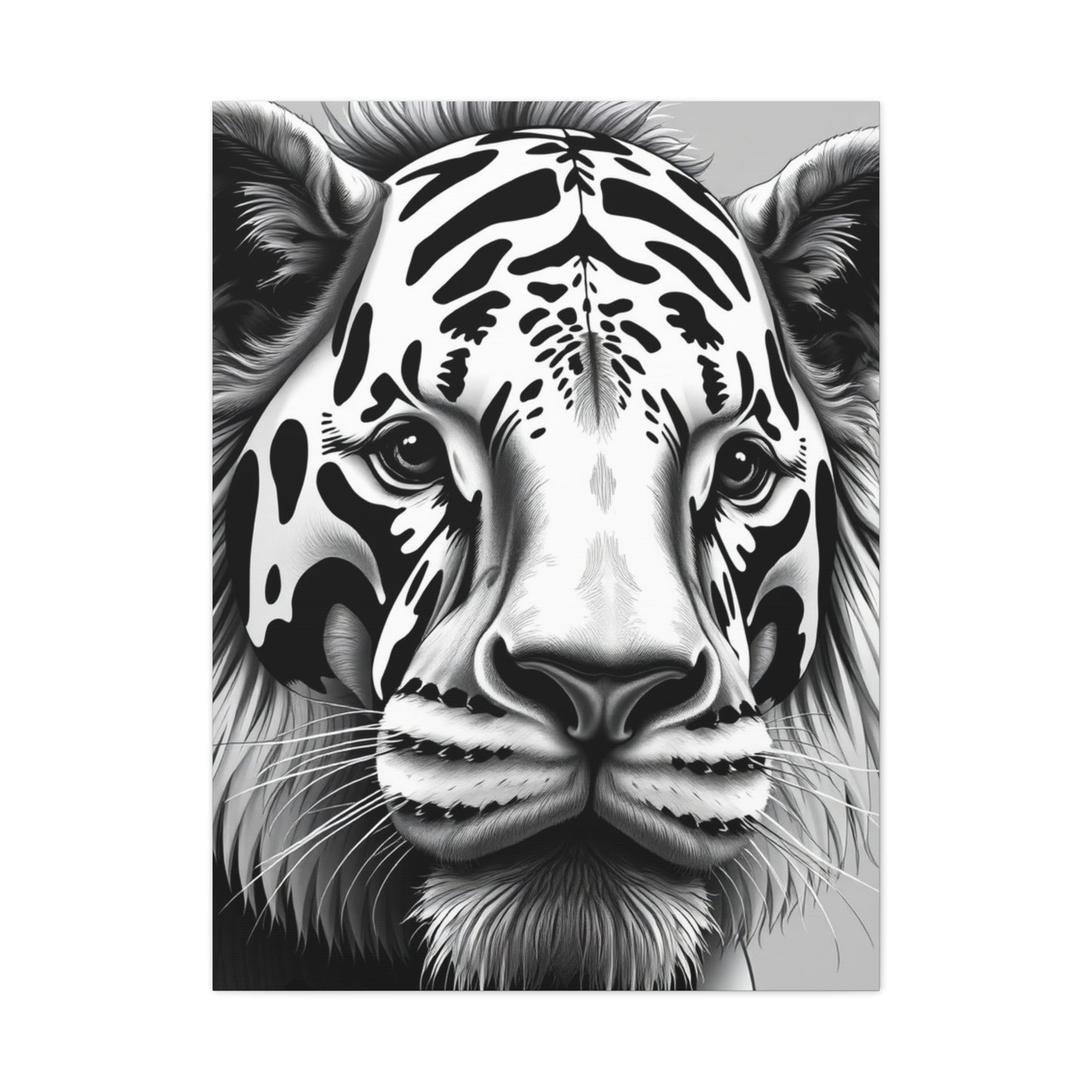 Black and White Illustrations Art Supreme Canvas Wall Art & Canvas Print