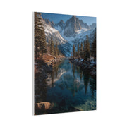 Serene Alpine Lake Reflection Wall Art & Canvas Print