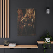 Medieval King on the Royal Throne Wall Art & Canvas Print