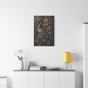 Sculptural Metal Peacock Relief Wall Art & Canvas Print