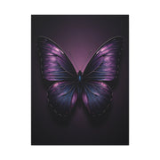 Royal Violet Butterfly Minimalist Portrait Wall Art & Canvas Prints