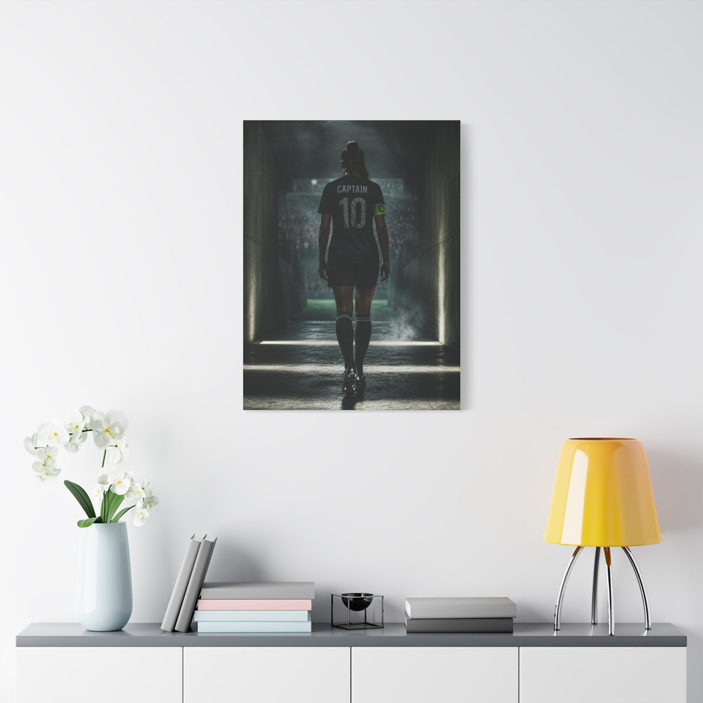 Soccer Captain Tunnel Sports Wall Art & Canvas Print