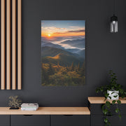 Great Smoky Mountains Sunrise Panorama Wall Art & Canvas Print