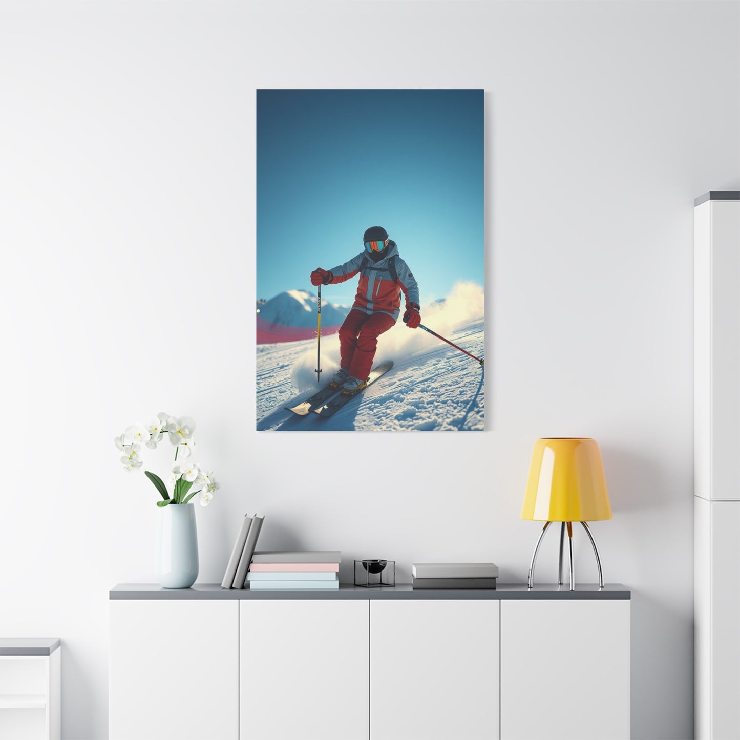 Supreme Skiing Art Beautiful Collection Wall Art & Canvas Print