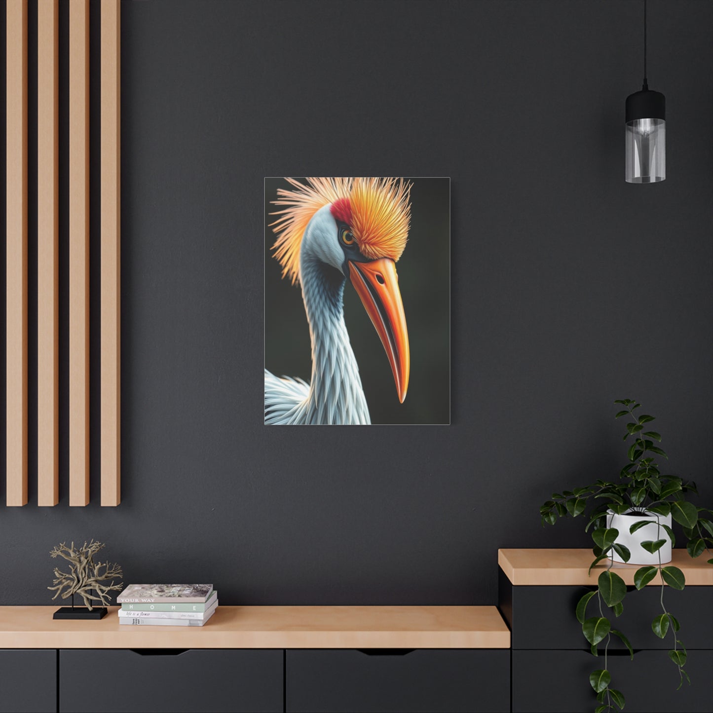 Graceful Aves Portrait Wall Art & Canvas Print