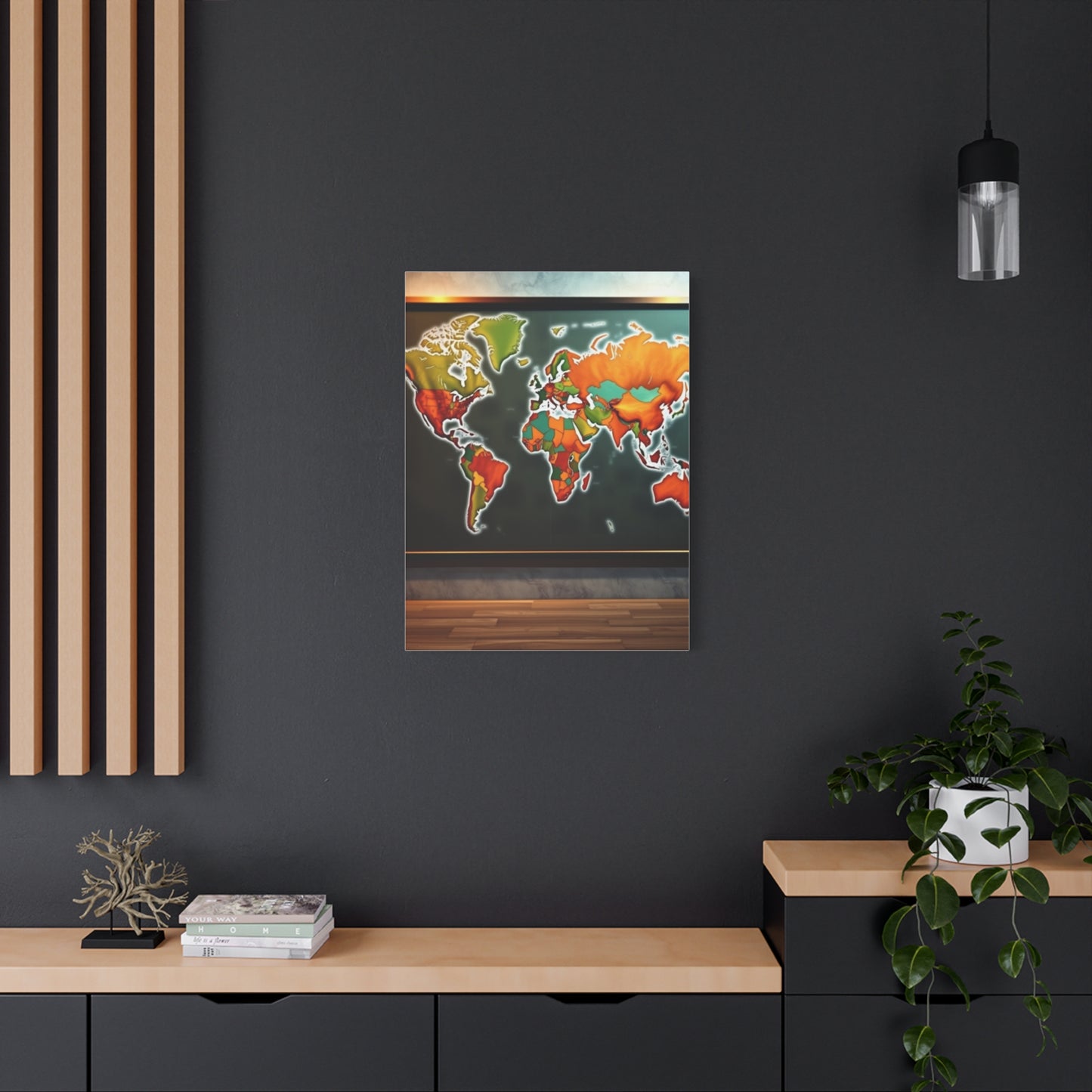 Masterpiece World Map Art Vision Wall Art & Canvas Print