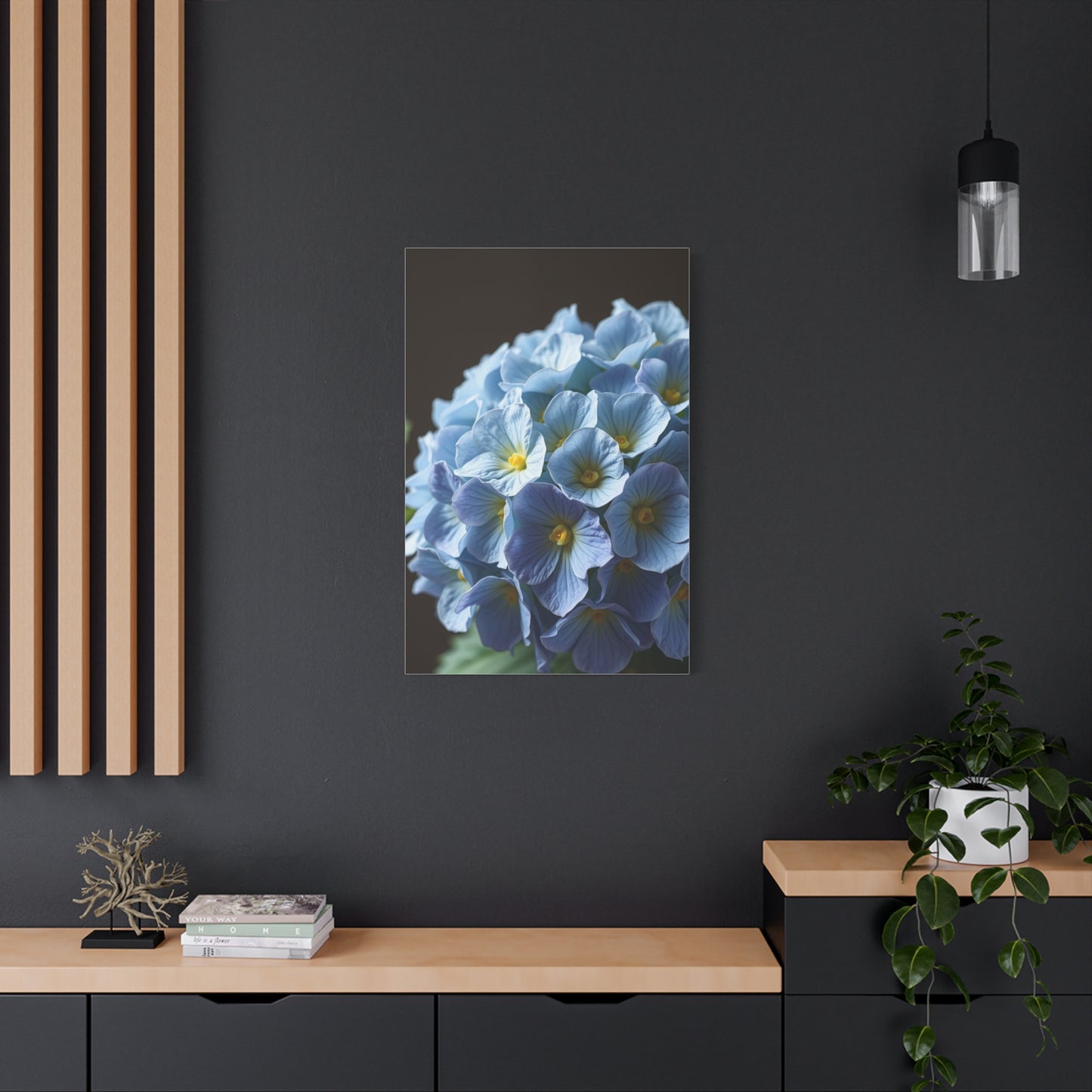 Hydrangea Flower Art Refined Canvas Wall Art & Canvas Print