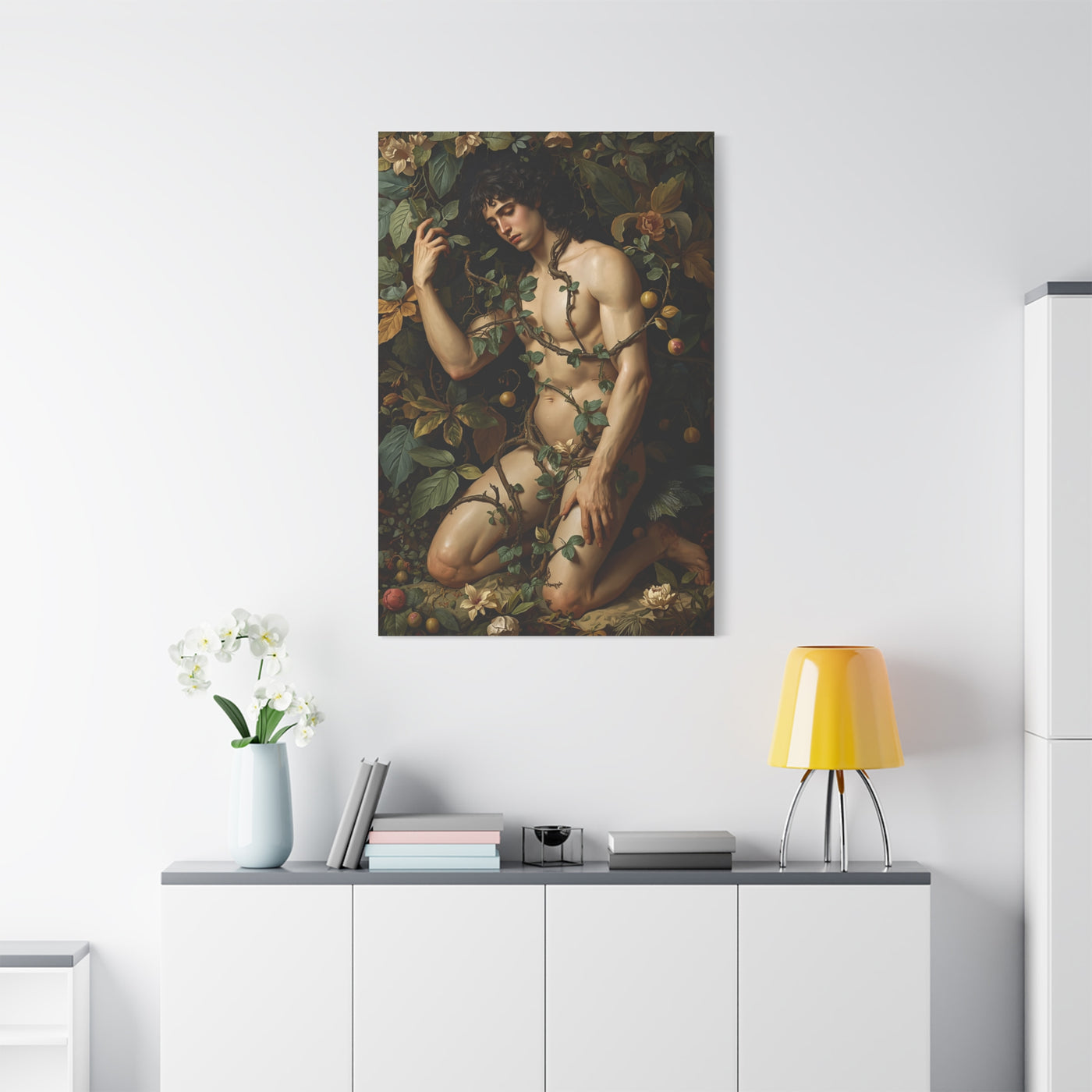 Classical Garden Male Figure Wall Art & Canvas Print
