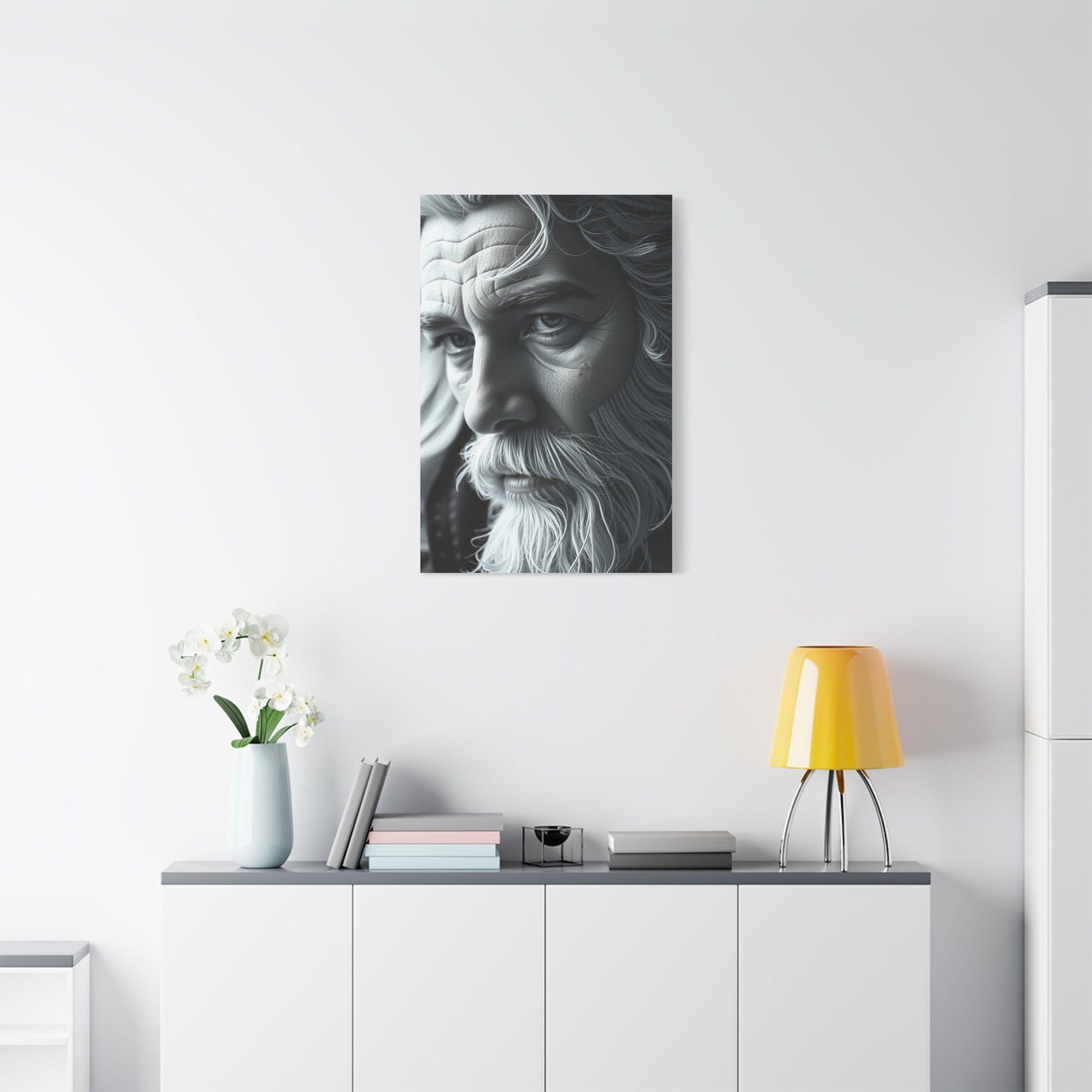 Gray & White Art Supreme Canvas Gallery Wall Art & Canvas Print