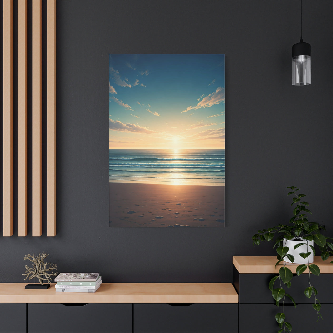 Endless Coastal Dawn Reflection Wall Art & Canvas Prints