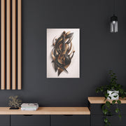 Sculptural Violin Motion Composition Wall Art & Canvas Print
