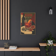Vintage Negroni Cocktail Poster Wall Art & Canvas Print